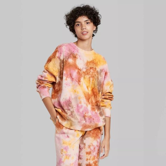 WOMEN OVERSIZED SWEATSHIRT WILD FABLE MULTICOLOR M